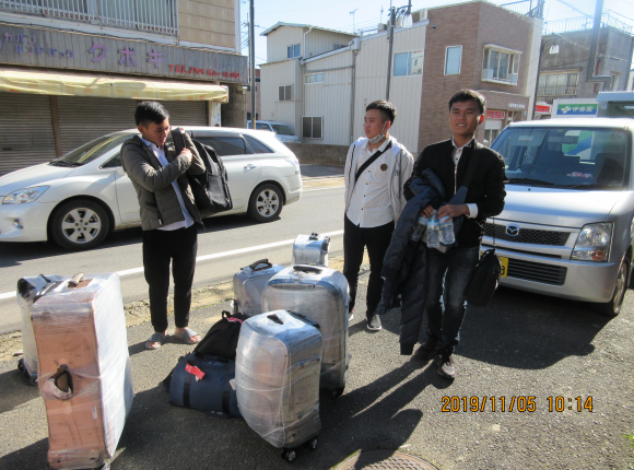 43期生 3名の技能実習生が入国